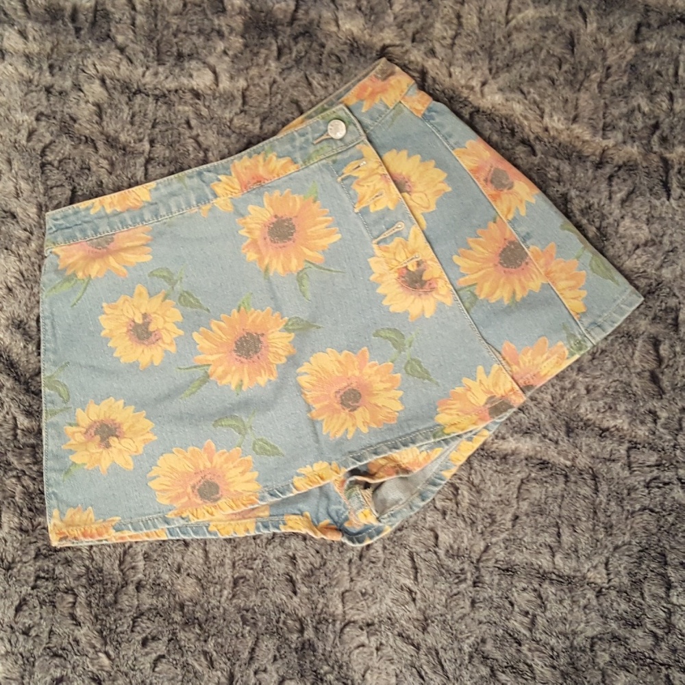 Denim skort